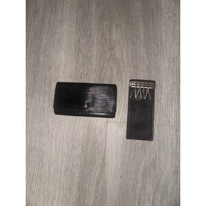 Louis Vuitton Epi Key Holder Project Leather Black Wallet